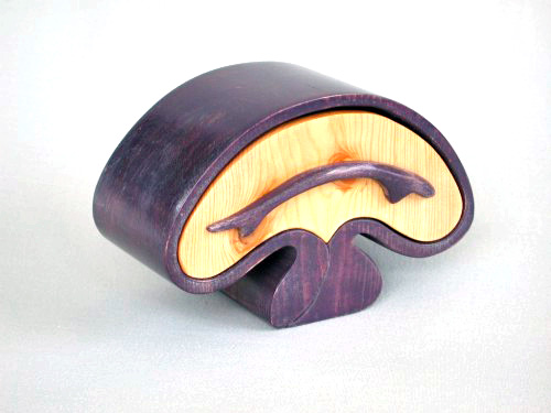 Free-form sculptured boxes by Kathy Sawada, Toronto, Canada